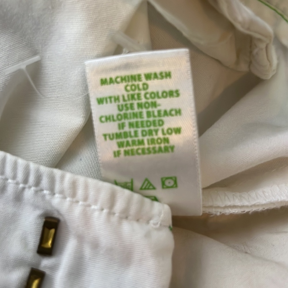Lilly Pulitzer white 100% cotton bermuda shorts, size 2 - Picture 8 of 8
